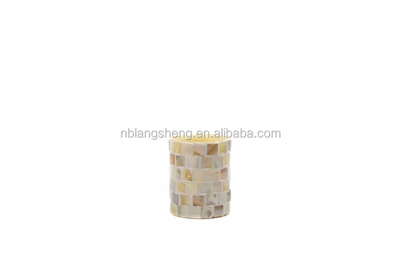 LED Mosaic Candle with Insert