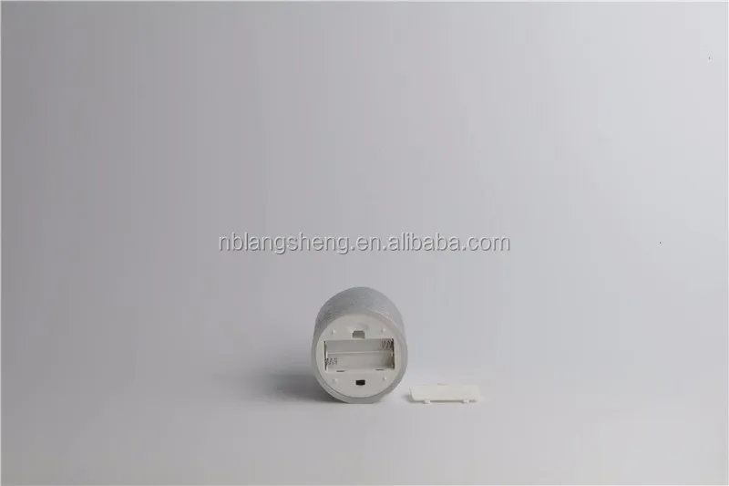 LED Rustic Candle with Painting Surface,melted Top,silver Color,christmas Candle,