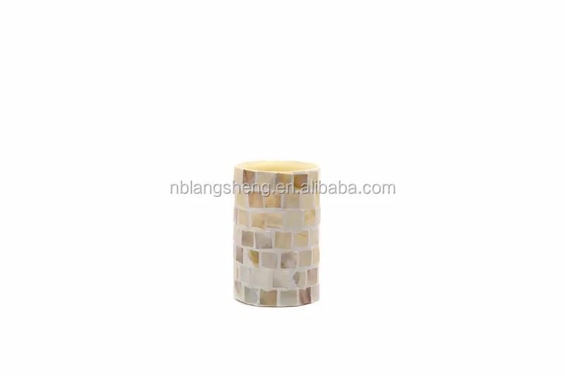 LED Mosaic Candle with Insert