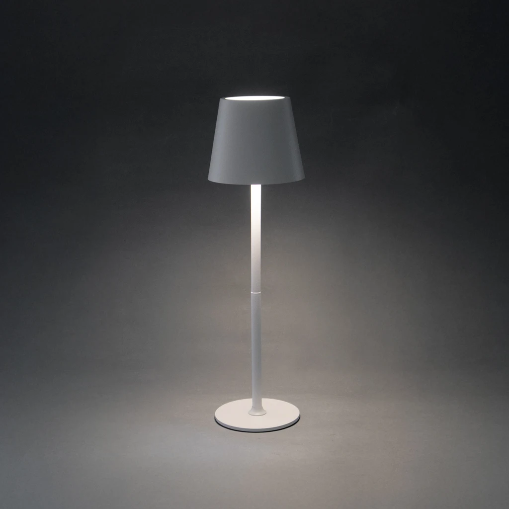 Modern Cordless Night Lamp Rechargeable Touch Dimming Portable  Metal Shell Table Lamp