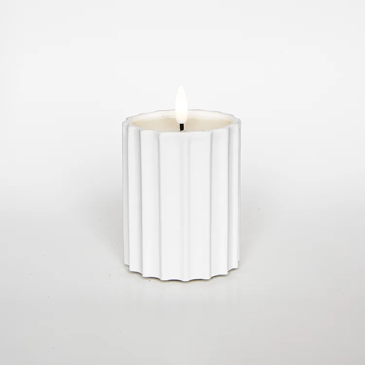 Vertical Rhombus-shaped Gypsum Bullet-shaped LED Candle LED Electronic Candle