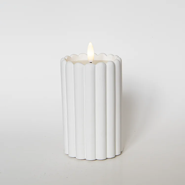 Fence-shaped Gypsum Bullet-shaped LED Candle LED Electronic Candle