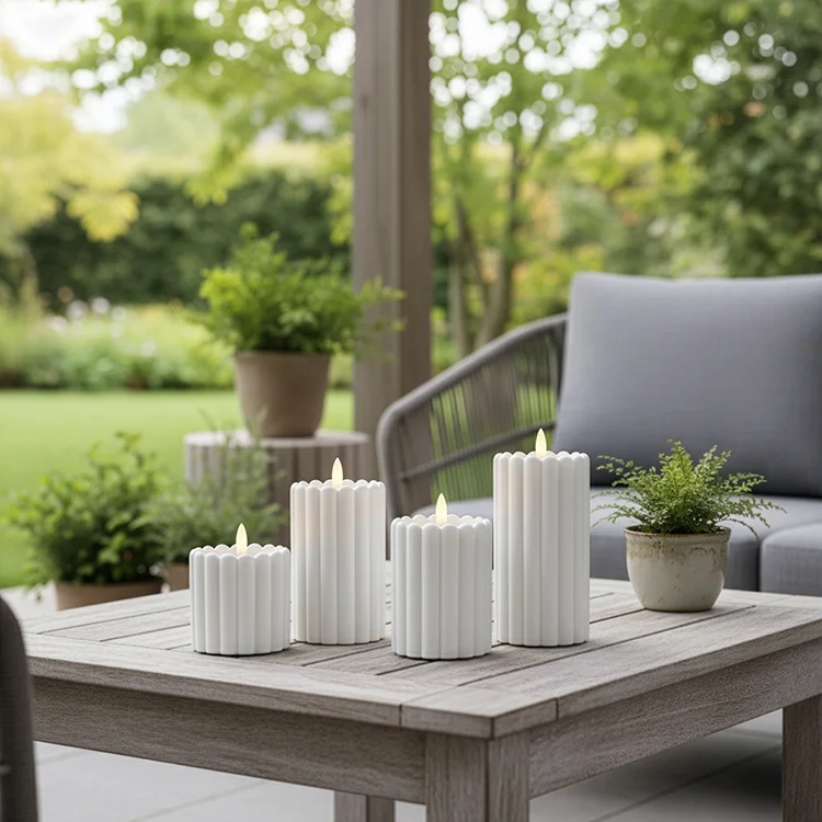 Fence-shaped Gypsum Bullet-shaped LED Candle LED Electronic Candle