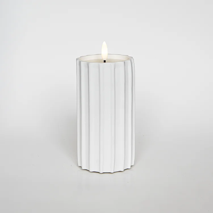 Vertical Rhombus-shaped Gypsum Bullet-shaped LED Candle LED Electronic Candle