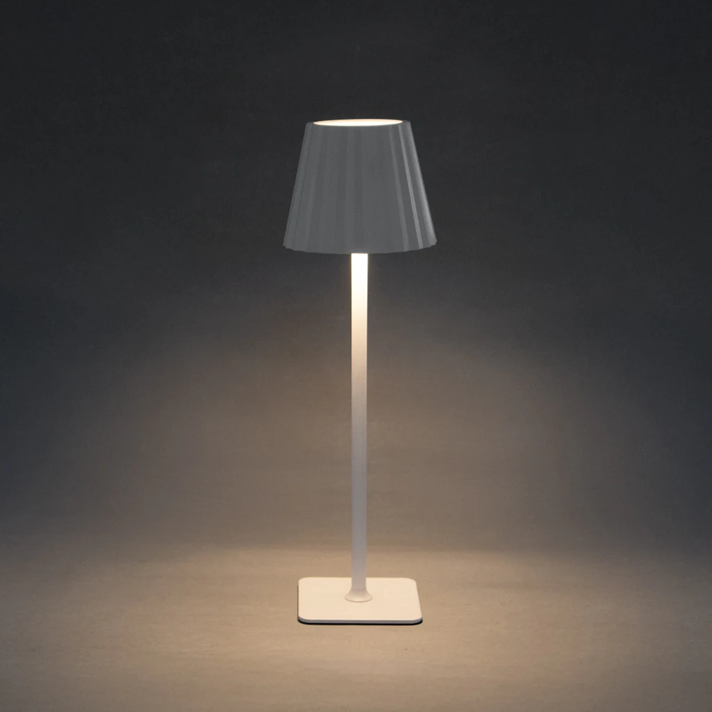 Portable LED Cordless Table Lamp Touch Dimming Night Lamp with ABS Body for Bedrooms DC Power Supply
