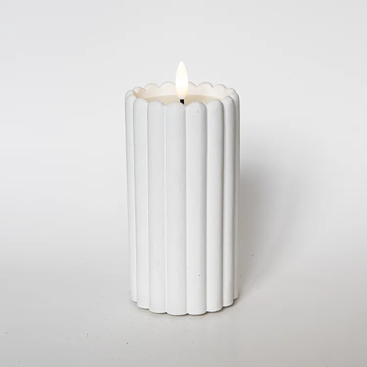 Fence-shaped Gypsum Bullet-shaped LED Candle LED Electronic Candle