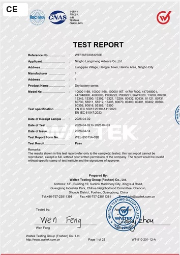 Langsheng CE test report